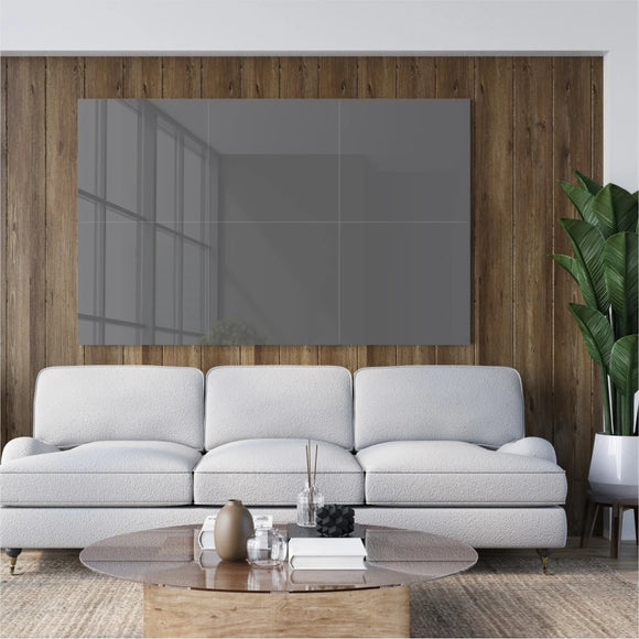 Parrot Decorative Glass Wall Tile 598mm X 650mm Gun Metal - image 06