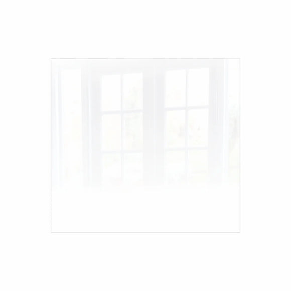 Parrot Decorative Glass Wall Tile 598mm X 650mm White Ral9010 - image 01