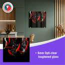 Parrot Decorative Glass Wall Tile 598mm X 650mm Chilli - image 03