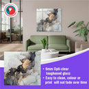 Parrot Decorative Glass Wall Tile 598mm X 650mm Ink Contrast - image 04