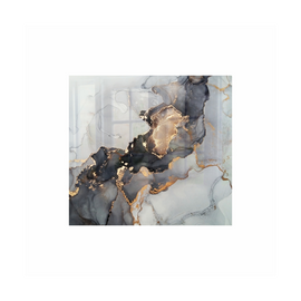 Image of Decorative Glass Wall Tile 598Mm X 650Mm Ink Contrast