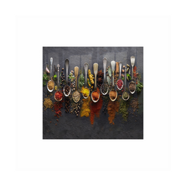 Image of Decorative Glass Wall Tile 598Mm X 650Mm Spices