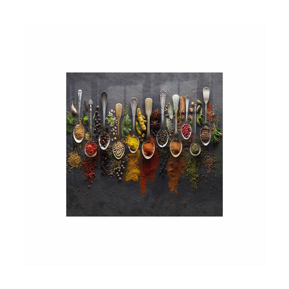 Image of Decorative Glass Wall Tile 598Mm X 650Mm Spices