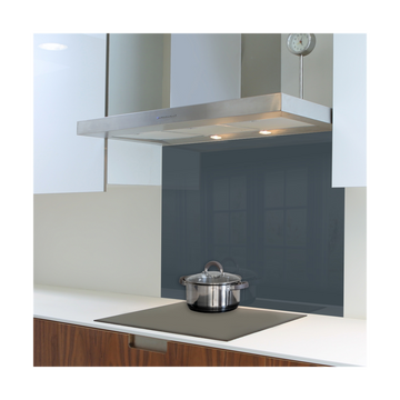 Image of Decorative Glass Wall Tile 898Mm X 700Mm Grey Blue