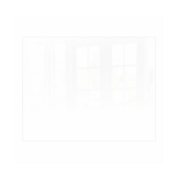 Image of Decorative Glass Wall Tile 898Mm X 700Mm White Ral9010