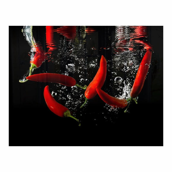 Parrot Decorative Glass Wall Tile 898mm X 700mm Chilli - image 02