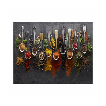 Image of Decorative Glass Wall Tile 898Mm X 700Mm Spices