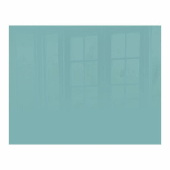 Parrot Decorative Glass Wall Tile 898mm X 700mm Pastel Turquoise - image 01