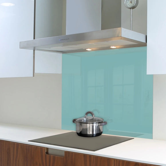 Parrot Decorative Glass Wall Tile 898mm X 700mm Pastel Turquoise - image 02