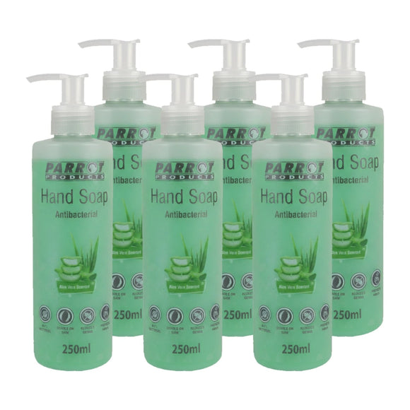 Parrot Antibacterial Hand Soap Aloe Vera 250ml Box Of 6 - image 03