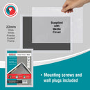 Parrot Poster Frame A3 450x330mm Single Mitred Econo White - image 02