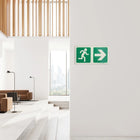 Parrot Photoluminescent 190mm Safety Sign -E1-Running Man+Arrow Right - image 03