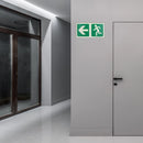 Parrot Photoluminescent 190mm Safety Sign -E2-Arrow Left+Running Man - image 01