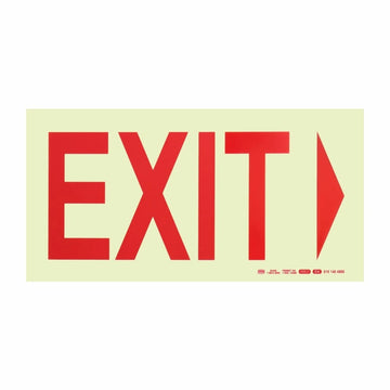 Parrot Photoluminescent 190mm Safety Sign -E4-Exit+Arrow Right - image 01