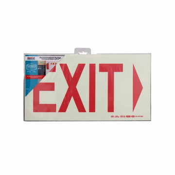 Parrot Photoluminescent 190mm Safety Sign -E4-Exit+Arrow Right - image 02