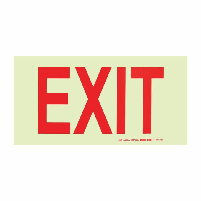 Parrot Photoluminescent 190mm Safety Sign -E6-Exit - image 04