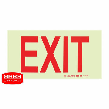 Parrot Photoluminescent 190mm Safety Sign -E6-Exit - image 01
