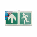 Parrot Photoluminescent 190mm Safety Sign -E10-Arrow Up+Running Man - image 04
