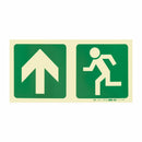 Parrot Photoluminescent 190mm Safety Sign -E10-Arrow Up+Running Man - image 05