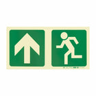 Parrot Photoluminescent 190mm Safety Sign -E10-Arrow Up+Running Man - image 05
