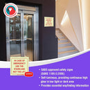 Parrot Photoluminescent 190mm Safety Sign -E15-In Case Of Emergency Use The Stairs And Not The Lift - image 04