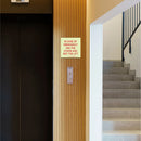Parrot Photoluminescent 190mm Safety Sign -E15-In Case Of Emergency Use The Stairs And Not The Lift - image 05