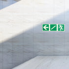 Parrot Photoluminescent 190mm Safety Sign -E17-Arrow Left+Stairs Going Down+Running Man - image 02