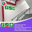 Parrot Photoluminescent 190mm Safety Sign -E18-Running Man+Stairs Going Up+Arrow Right - image 03