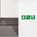 Parrot Photoluminescent 190mm Safety Sign -E19-Arrow Left+Stairs Going Up+Running Man - image 03