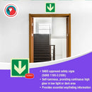 Parrot Photoluminescent 190mm Safety Sign -E23-Arrow Down - image 02