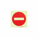 Parrot Photoluminescent 190mm Safety Sign -No Entry Symbol - image 01