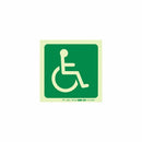 Parrot Photoluminescent 190mm Safety Sign -E25-Paraplegic Symbol - image 06