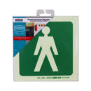 Parrot Photoluminescent 190mm Safety Sign -E26-Male Symbol - image 02