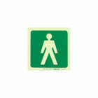 Parrot Photoluminescent 190mm Safety Sign -E26-Male Symbol - image 03