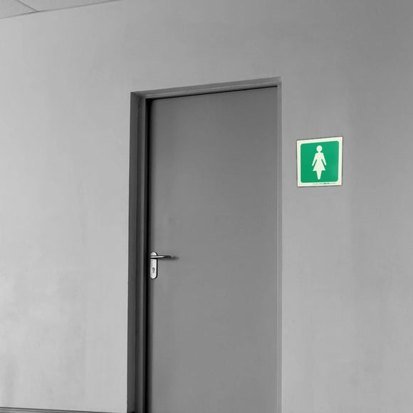 Parrot Photoluminescent 190mm Safety Sign -E27-Female Symbol - image 01