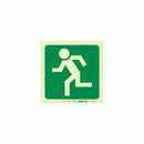 Parrot Photoluminescent 190mm Safety Sign -E28-Running Man Facing Left - image 01