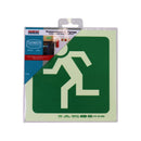 Parrot Photoluminescent 190mm Safety Sign -E28-Running Man Facing Left - image 04