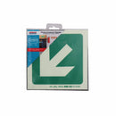 Parrot Photoluminescent 190mm Safety Sign -E30-Diagonal Arrow Down And Left - image 01