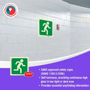Parrot Photoluminescent 190mm Safety Sign -E29-Running Man Facing Right - image 04