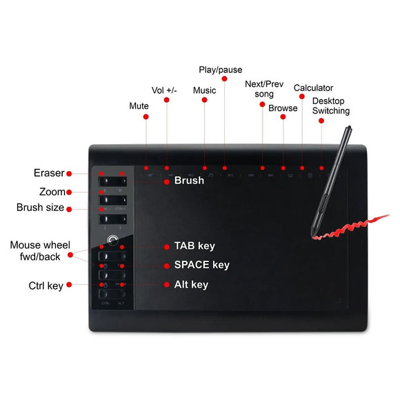 Parrot Graphics Tablet Wired 10 X 6" - image 05