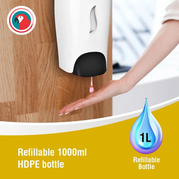 Parrot Gel/Soap Dispenser Wall Mounted 1000ml Manual - image 01