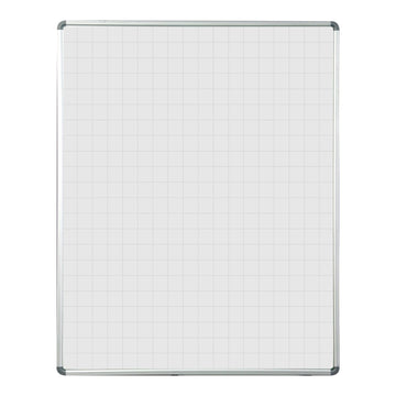 Parrot Educational Board Side Panel 1220x920 Mag Whiteboard Grey Squares - image 01