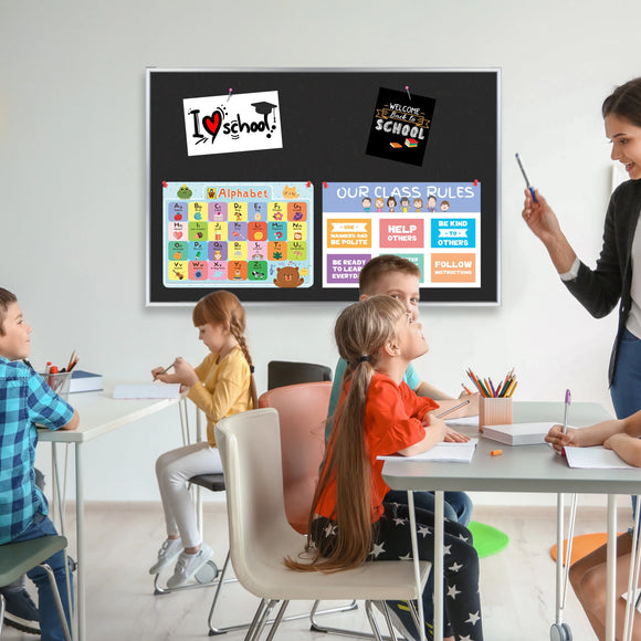 Parrot Info Board Alufine 600x450mm Black - image 03