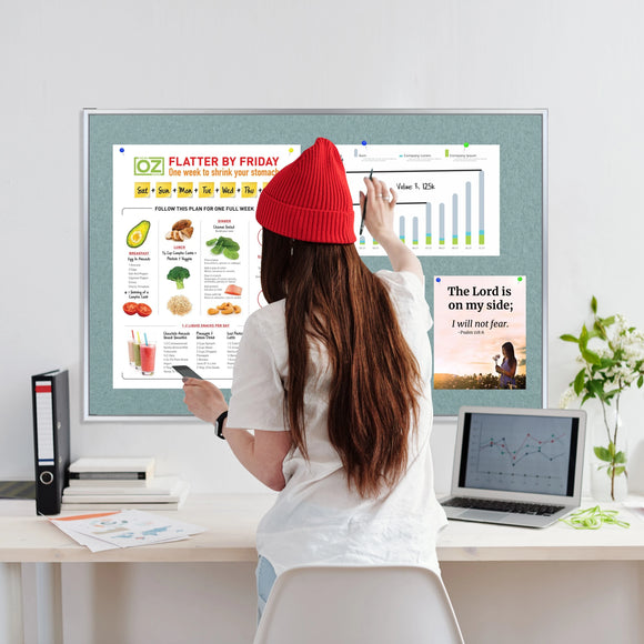 Parrot Info Board Alufine 600x450mm Grey - image 03