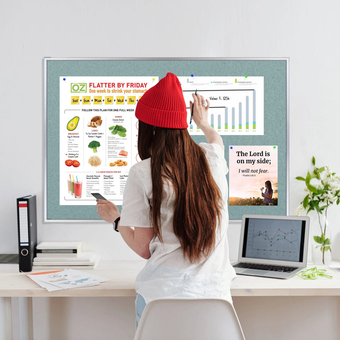 Parrot Info Board Alufine 600x450mm Grey - image 03