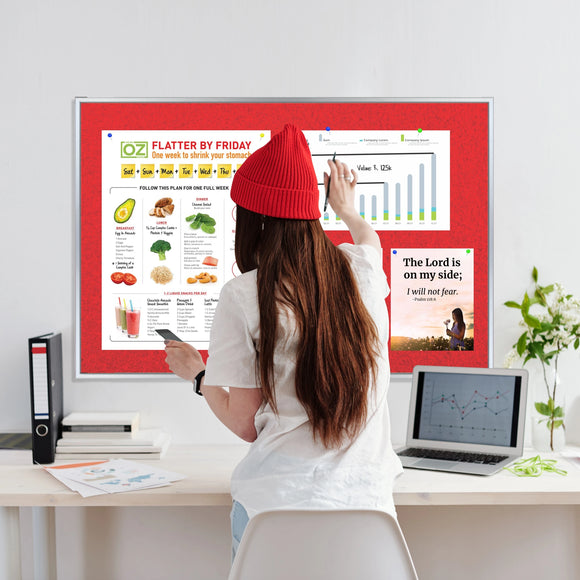 Parrot Info Board Alufine 600x450mm Red - image 02