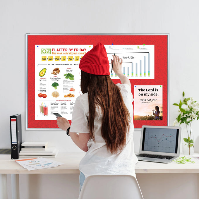 Parrot Info Board Alufine 600x450mm Red - image 02
