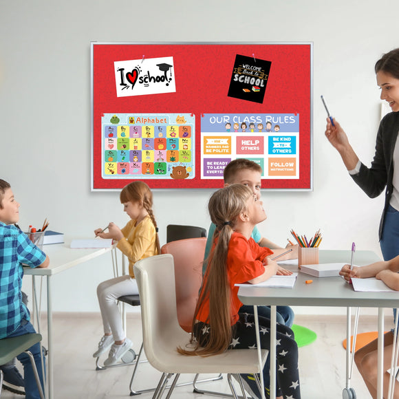 Parrot Info Board Alufine 600x450mm Red - image 06