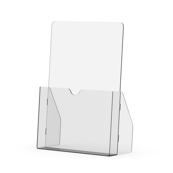 Image of Menu Holder Acrylic Table Brochure Holder A4 - Box 5
