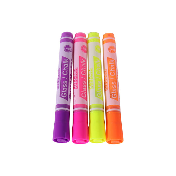 Parrot Marker Glass/Chalkboard Pouch 4 (Pink, Purple, Orange, Yellow) - image 01
